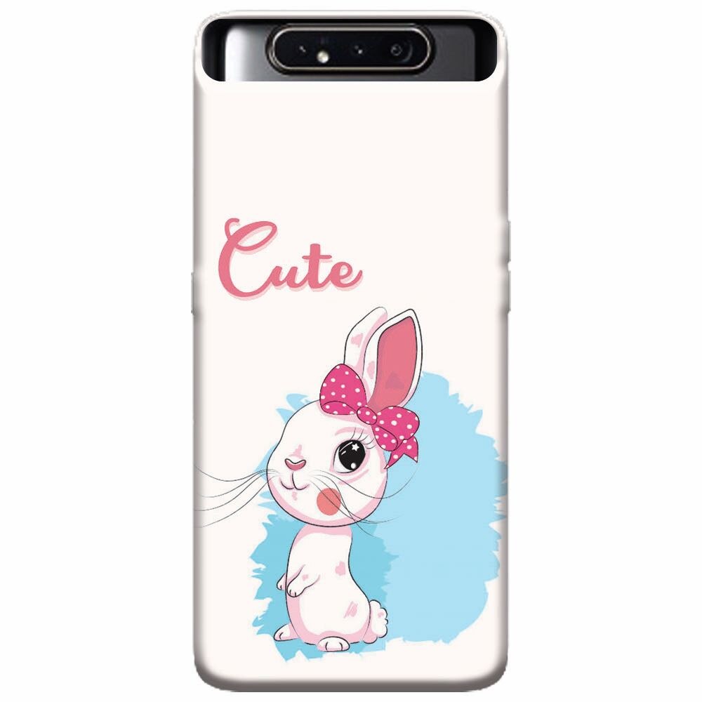 Husa silicon pentru Samsung Galaxy A80, Rabbit