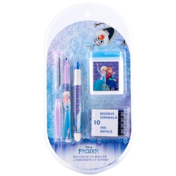 Set stilou Disney FPinken, roller Disney FPinken, 10 rezerve Set stilou Disney FPinken, roller Disney FPinken, 10 rezerve