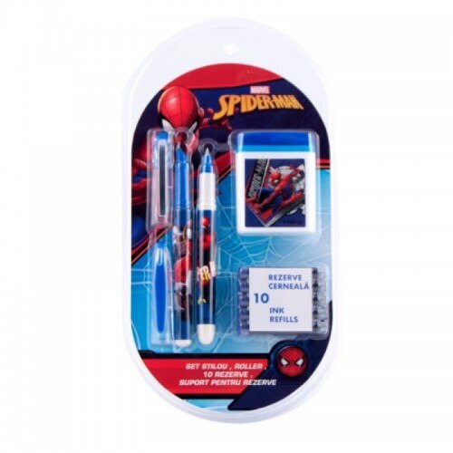 Set Disney Spiderman stilou, Roller, 10 rezerve