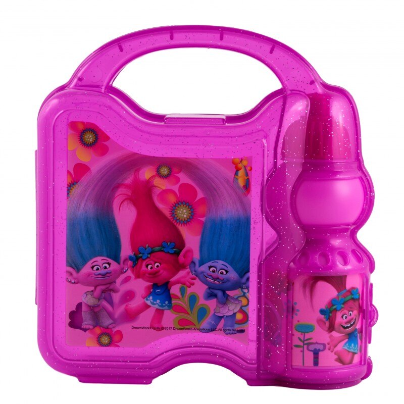 Set Disney Trolls cu termos si cutie de sanwich