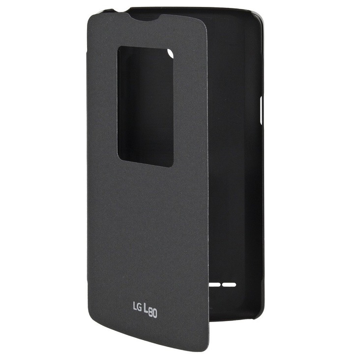 LG L80 CCF-510 QuickWindow Case, Черен