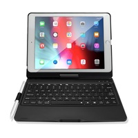 husa cu tastatura ipad 97 2018  2017  ipad pro 97  ipad air 1  2 wireless bluetooth 40 dux ducis black imagen 2_0_
0