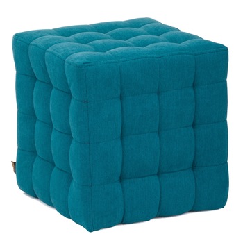 Taburet QMOBILI BUMP Turcoaz, stofa D, tip cub Taburet QMOBILI BUMP Turcoaz, stofa D, tip cub