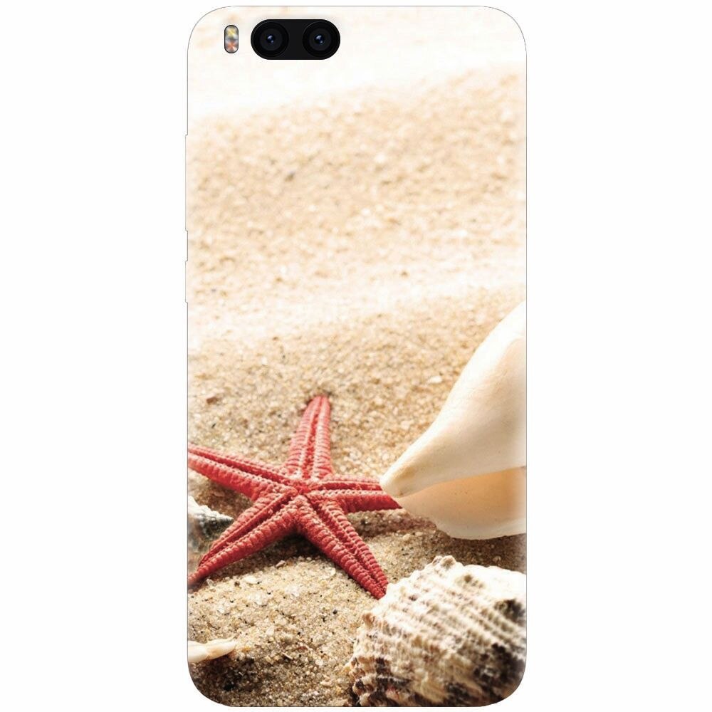 Husa silicon pentru Xiaomi Mi Note 3, Beach Shells And Starfish