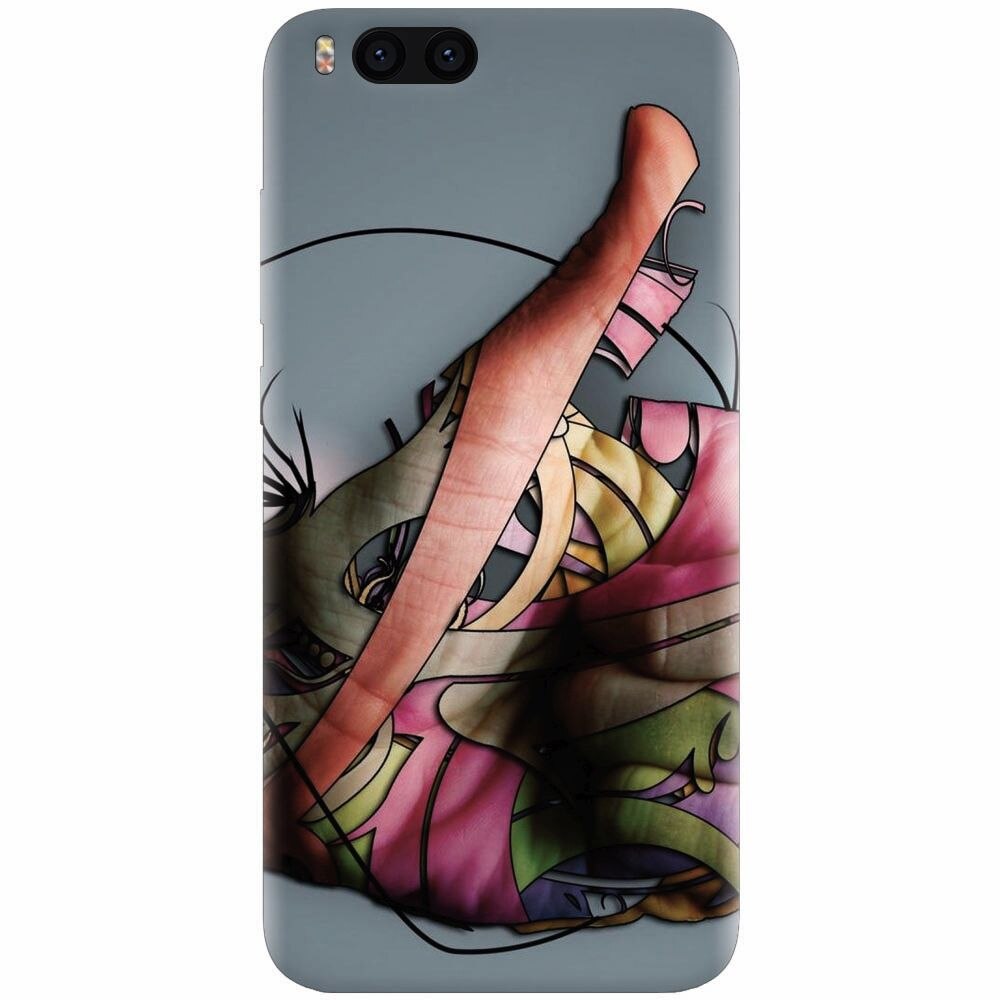 Husa silicon pentru Xiaomi Mi Note 3, Abstract Minimalistic Hands