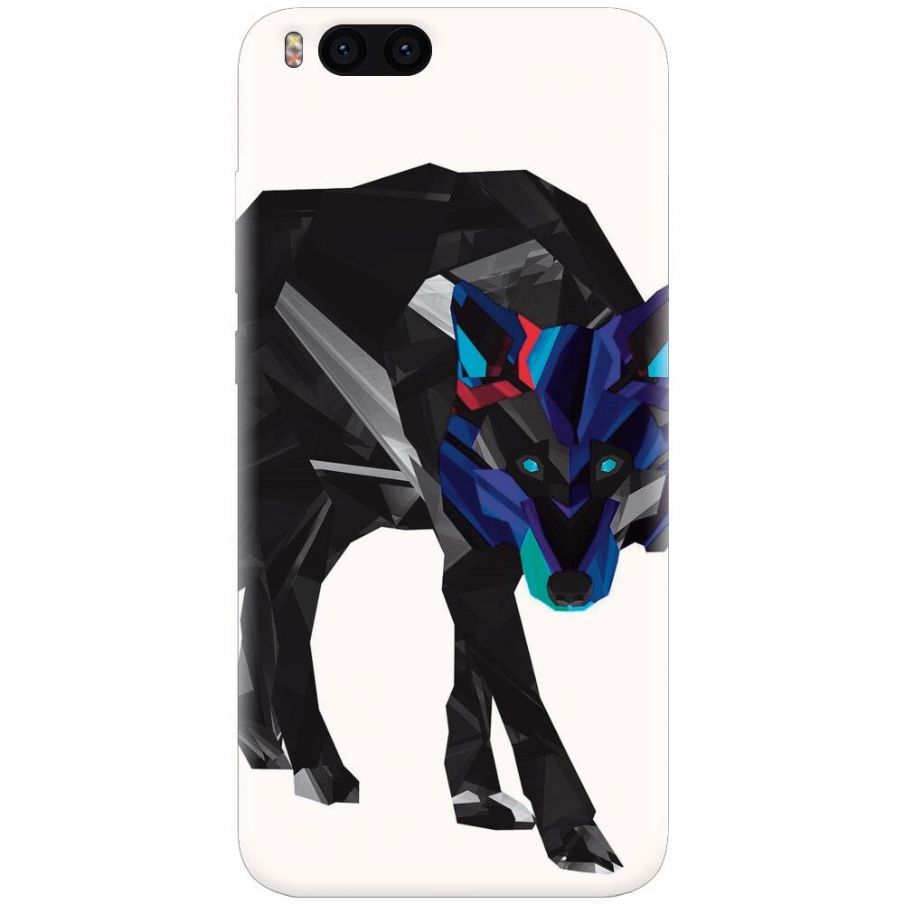 Husa silicon pentru Xiaomi Mi 6, Abstract Wolf
