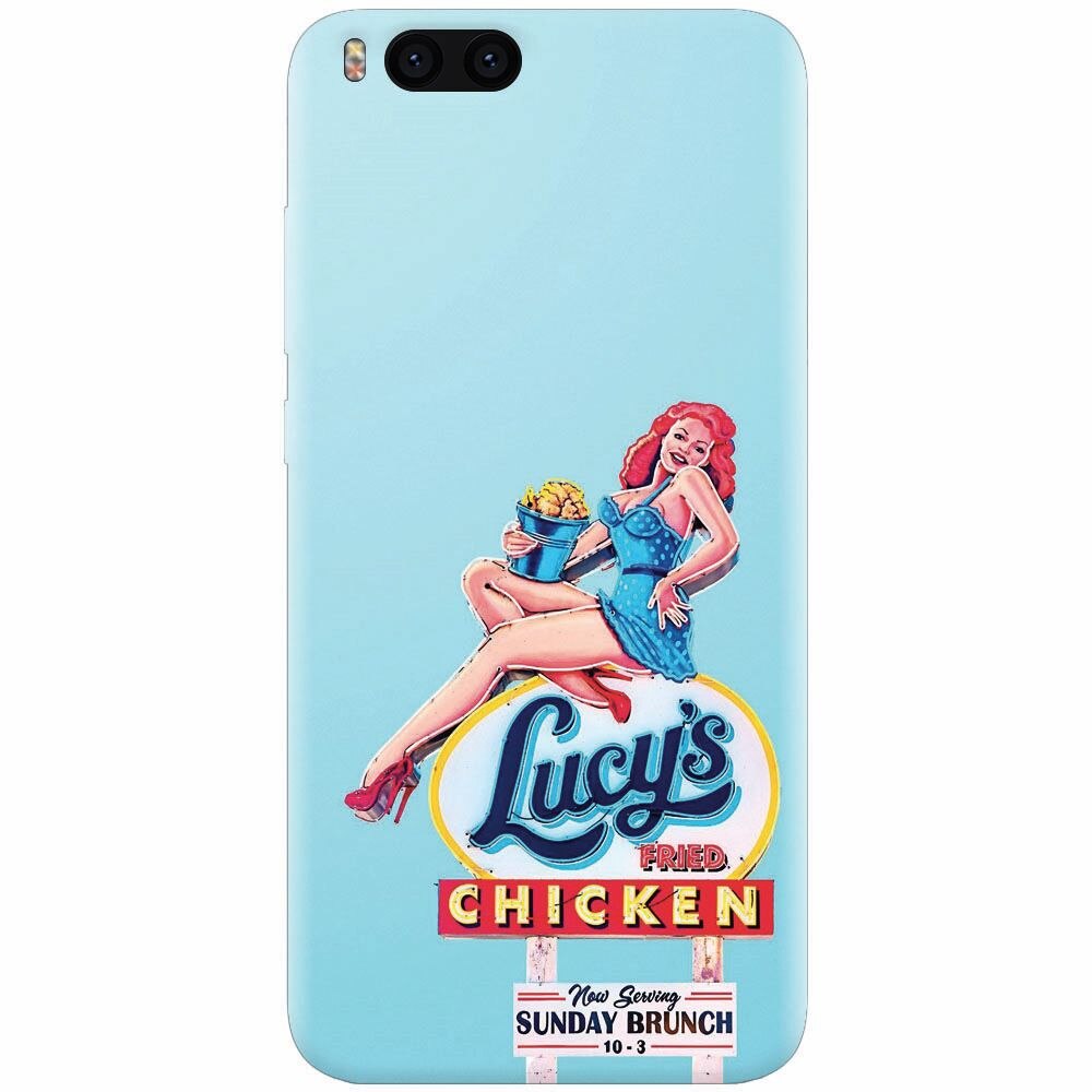 Husa silicon pentru Xiaomi Mi Note 3, American Vintage Restaurant Sign