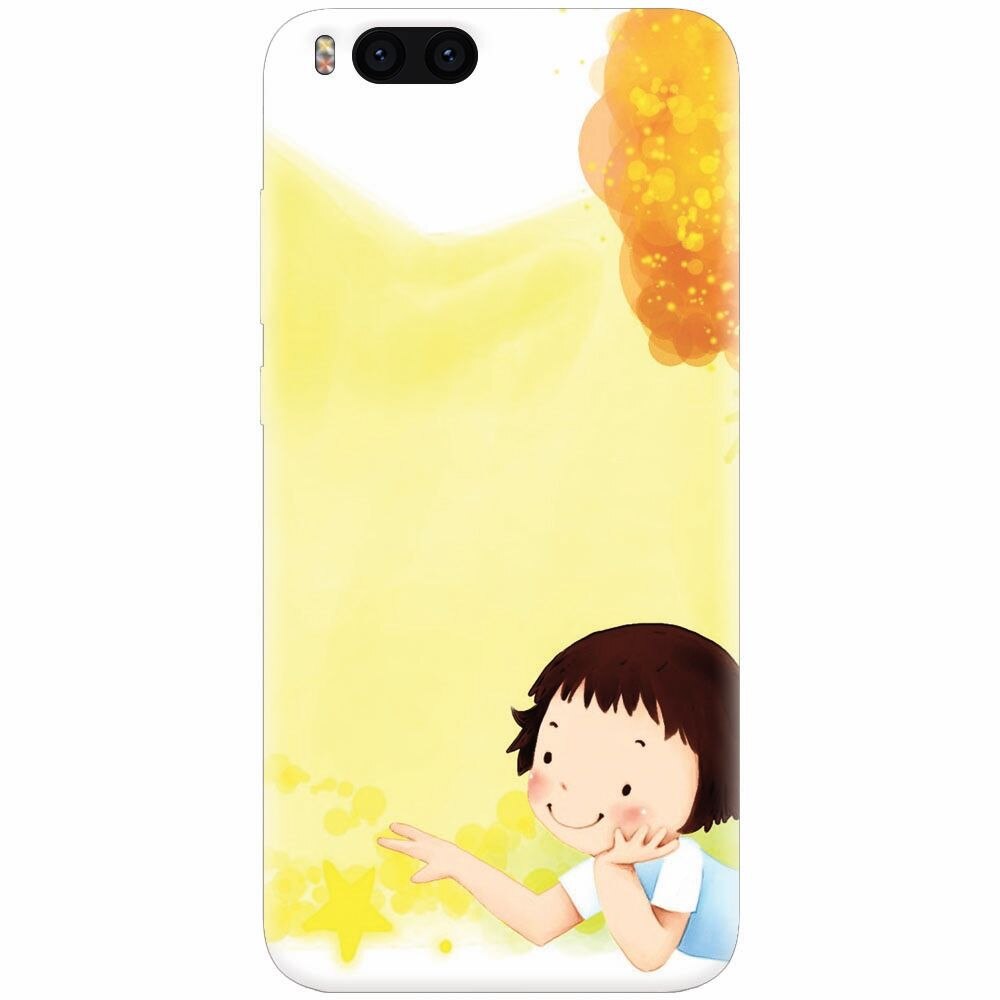 Husa silicon pentru Xiaomi Mi Note 3, Child Autumn Paint Hd
