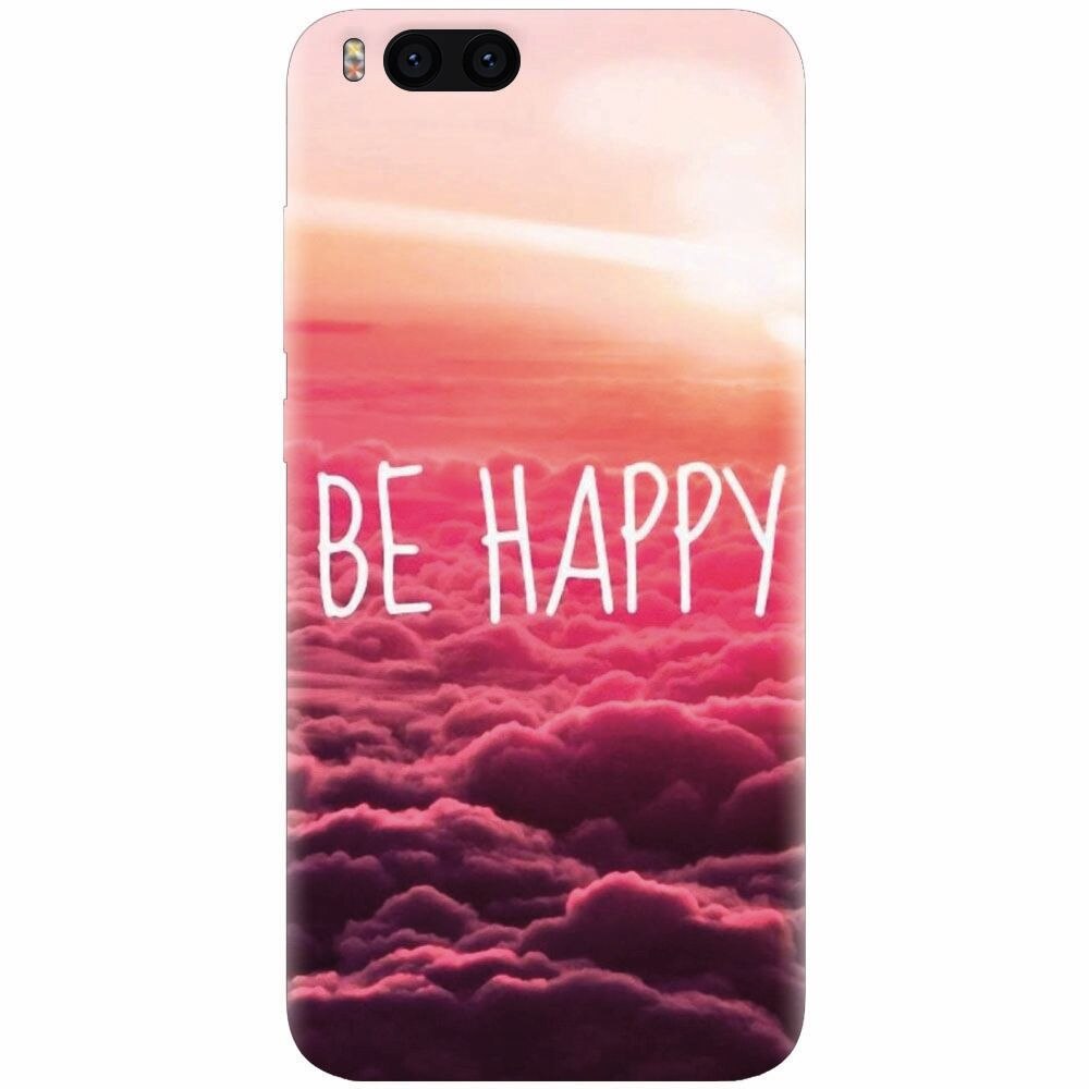 Husa silicon pentru Xiaomi Mi 6, Be Happy Puffy Clouds