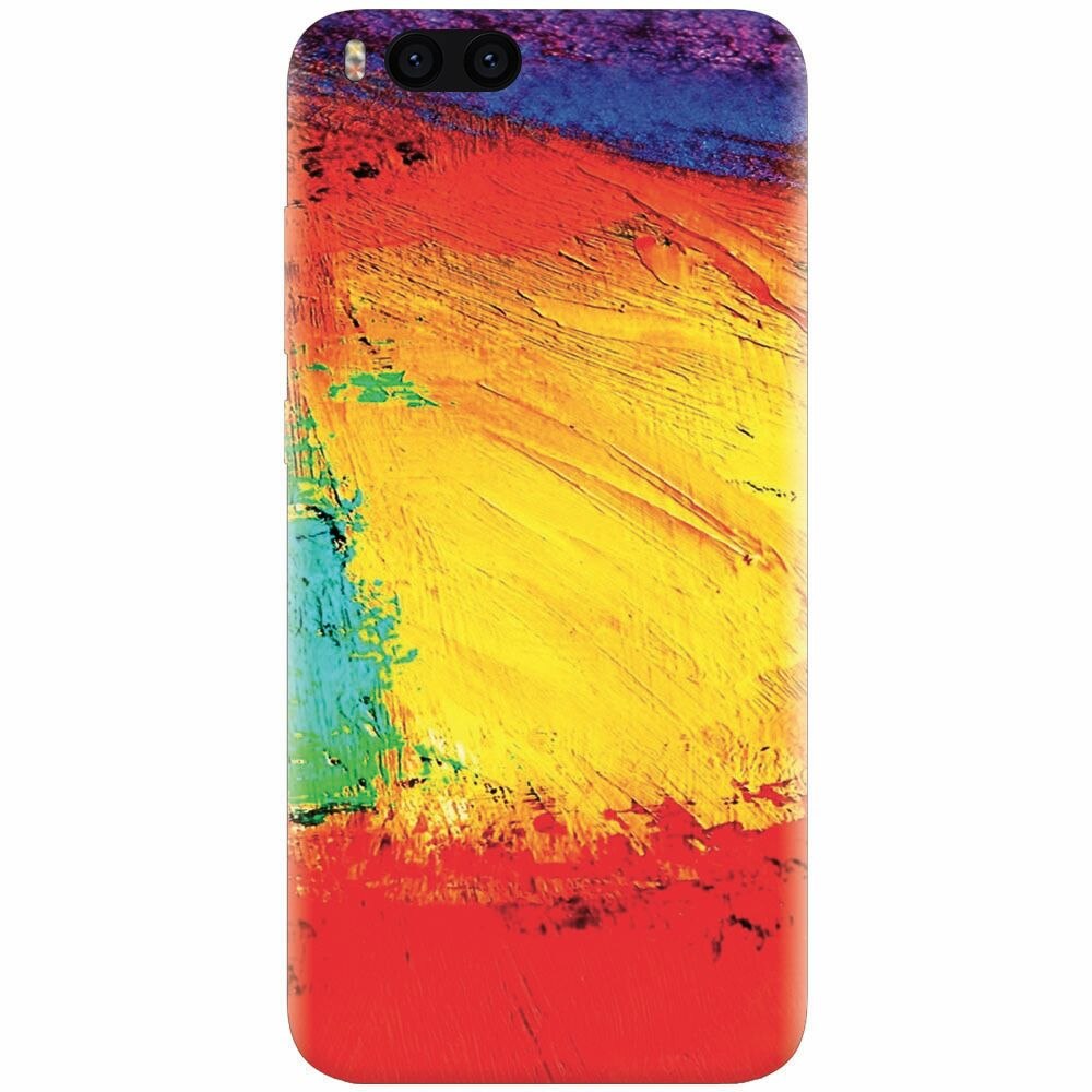 Husa silicon pentru Xiaomi Mi Note 3, Colorful Dry Paint Strokes Texture