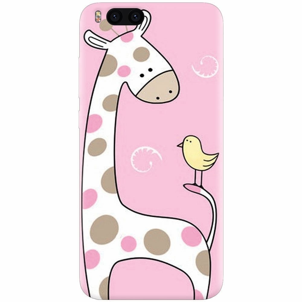 Husa silicon pentru Xiaomi Mi Note 3, Cute Giraffe