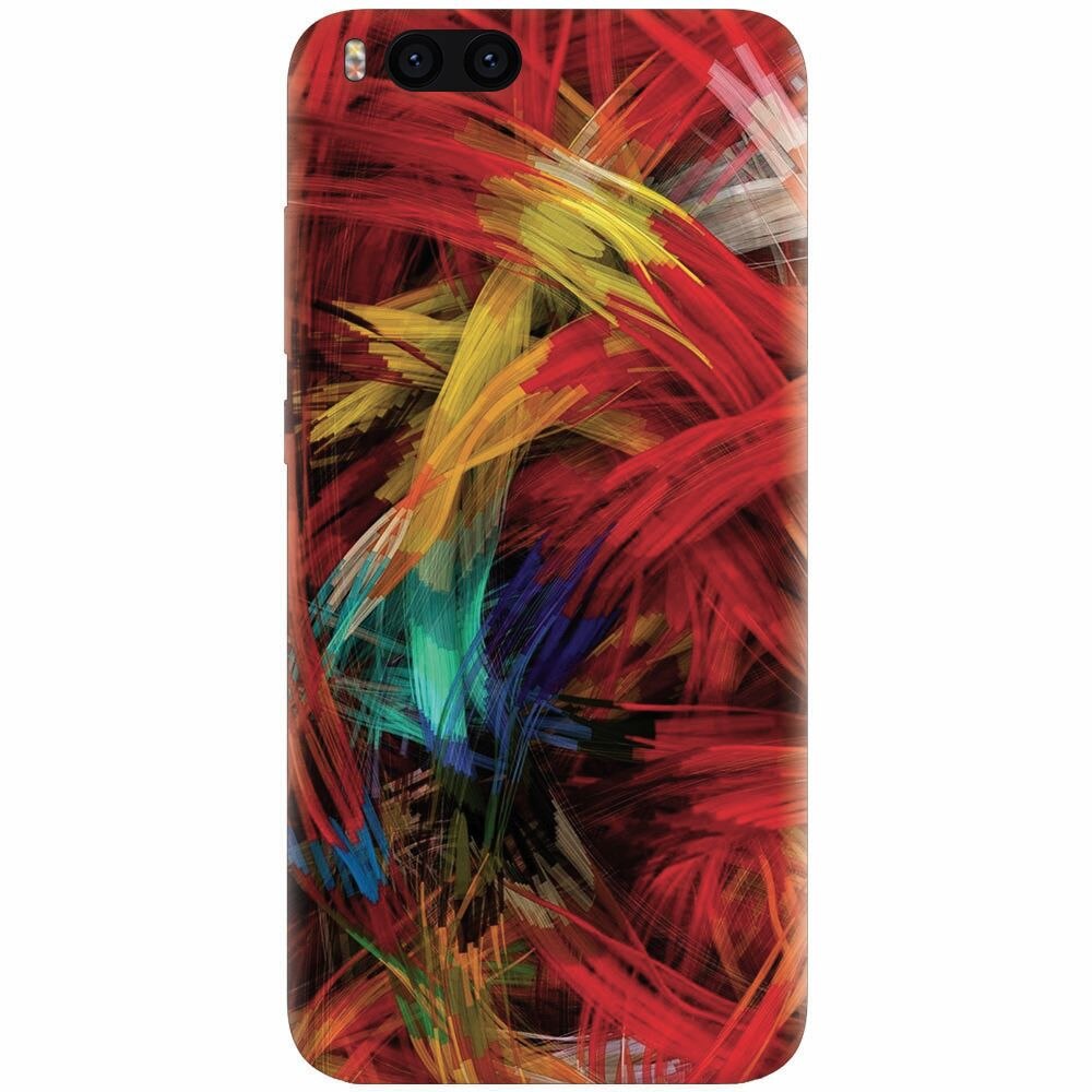 Husa silicon pentru Xiaomi Mi 6, Colorful Digital Painting Strokes