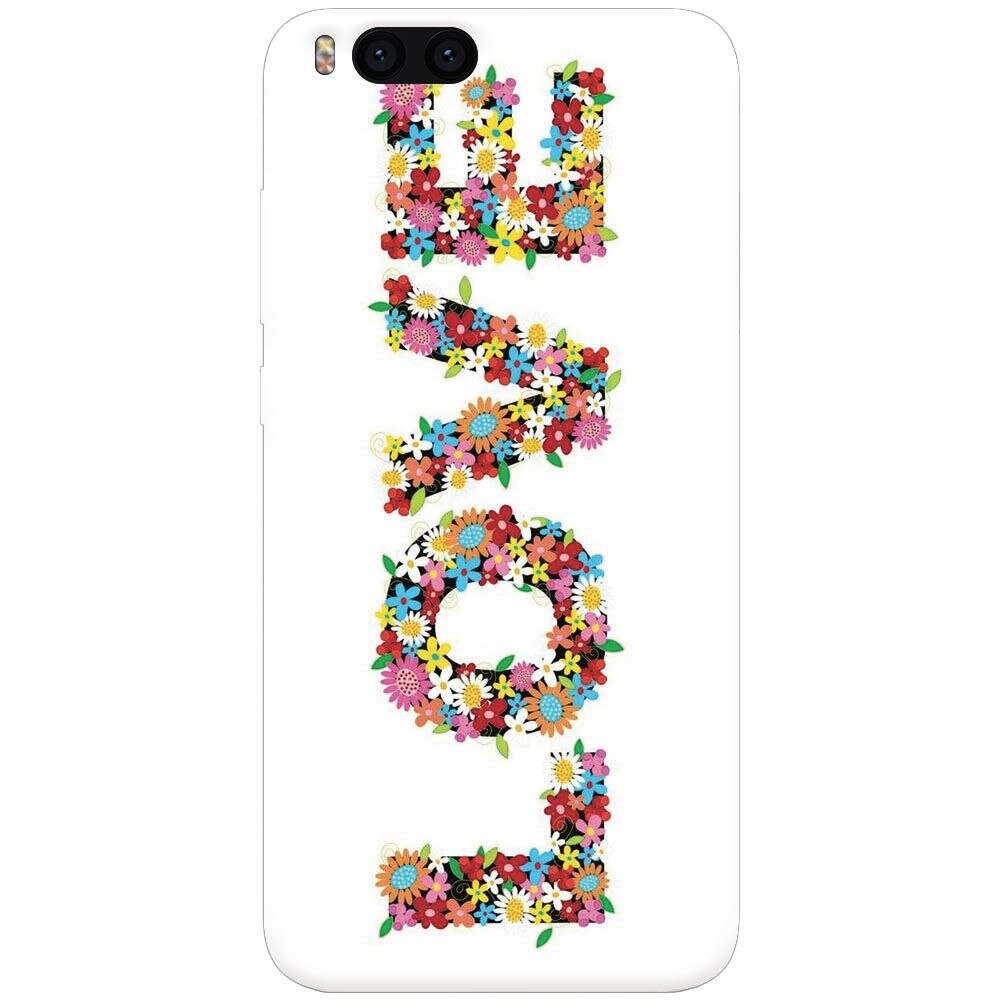 Husa silicon pentru Xiaomi Mi Note 3, Love Made By Flowers