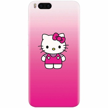 Husa silicon pentru Xiaomi Mi 6, Cute Pink Catty Husa silicon pentru Xiaomi Mi 6, Cute Pink Catty