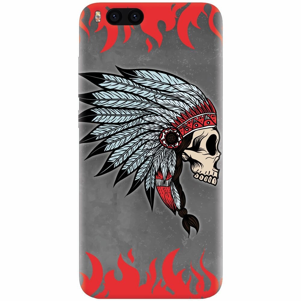 Husa silicon pentru Xiaomi Mi Note 3, Indian Skull