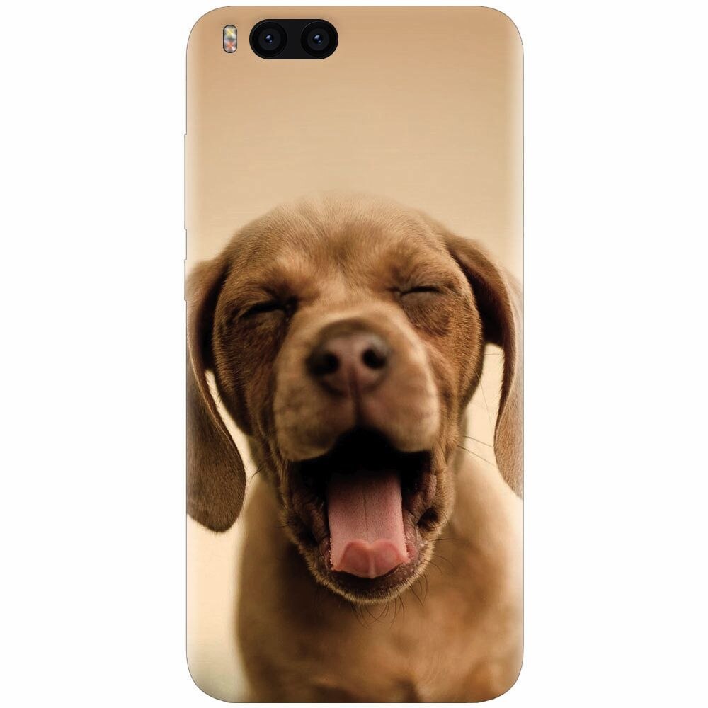 Husa silicon pentru Xiaomi Mi Note 3, Cute Yawning Puppy