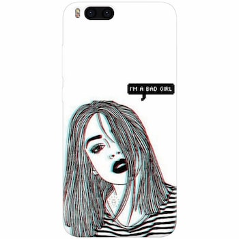 Husa silicon pentru Xiaomi Mi 6, Im A Bad Girl Husa silicon pentru Xiaomi Mi 6, Im A Bad Girl