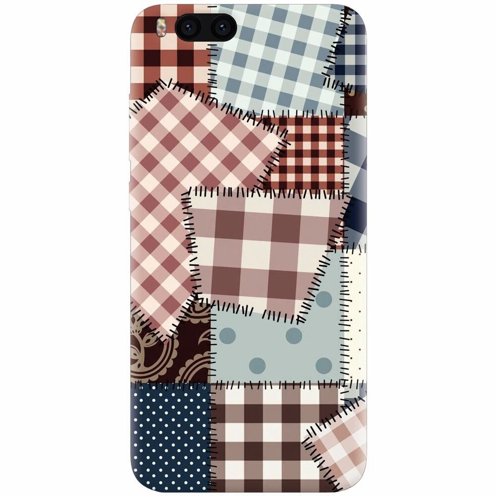 Husa silicon pentru Xiaomi Mi Note 3, Patchwork Vector