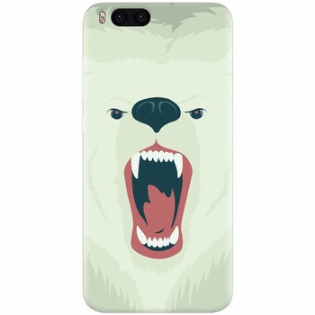 Husa silicon pentru Xiaomi Mi 6, Fierce Polar Bear Winter Husa silicon pentru Xiaomi Mi 6, Fierce Polar Bear Winter