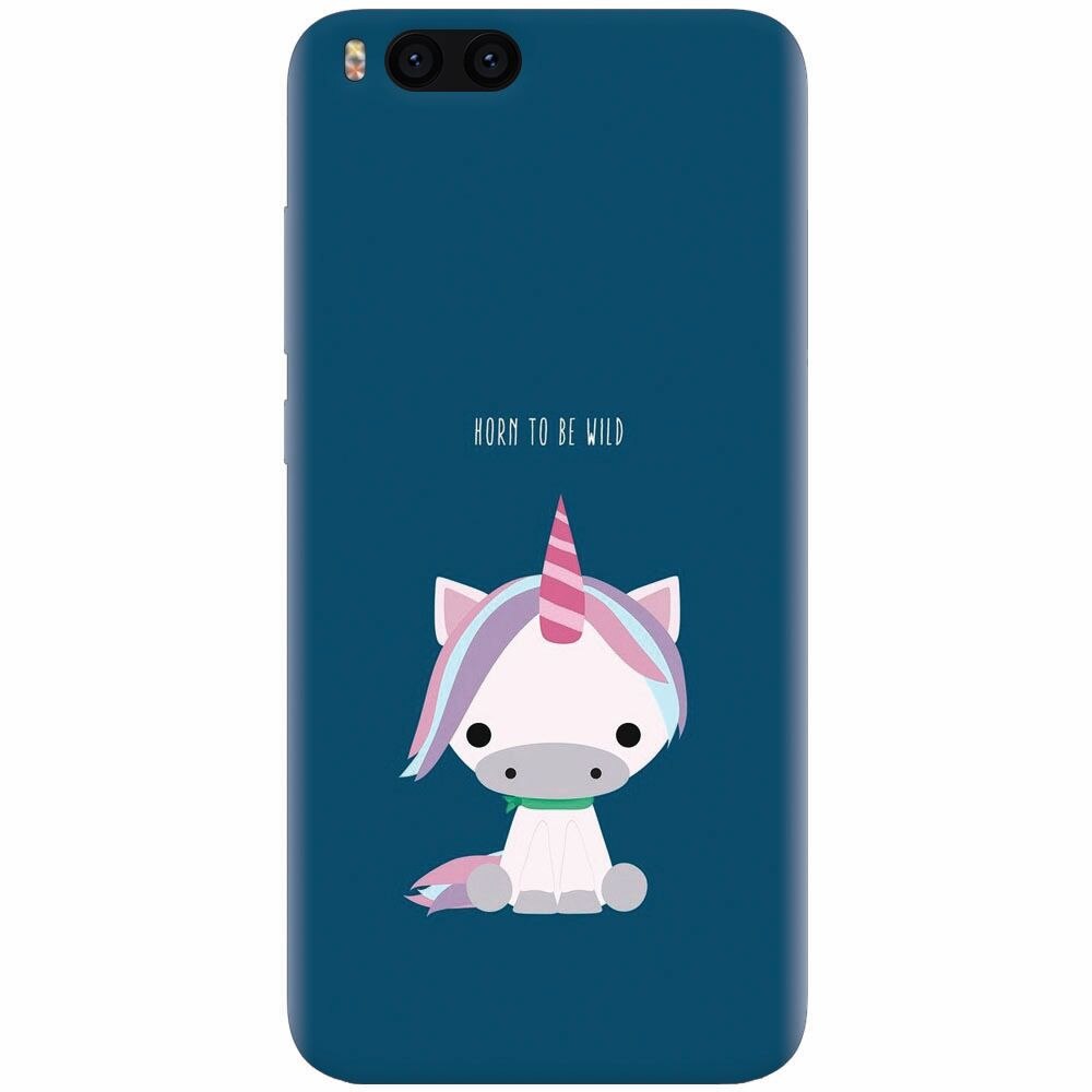 Husa silicon pentru Xiaomi Mi Note 3, Horn To Be Wild Cute Unicorn