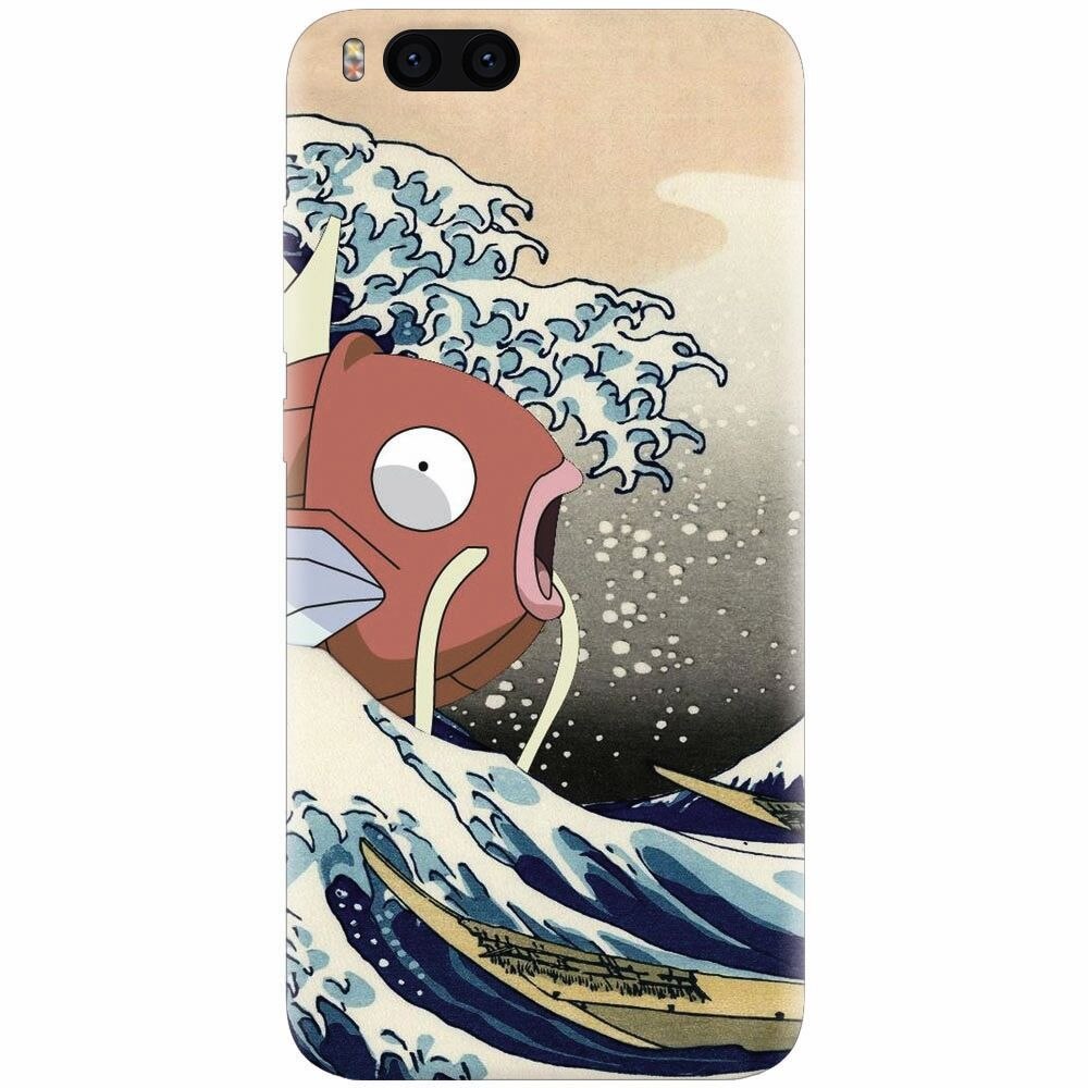 Husa silicon pentru Xiaomi Mi Note 3, Great Wave Fish