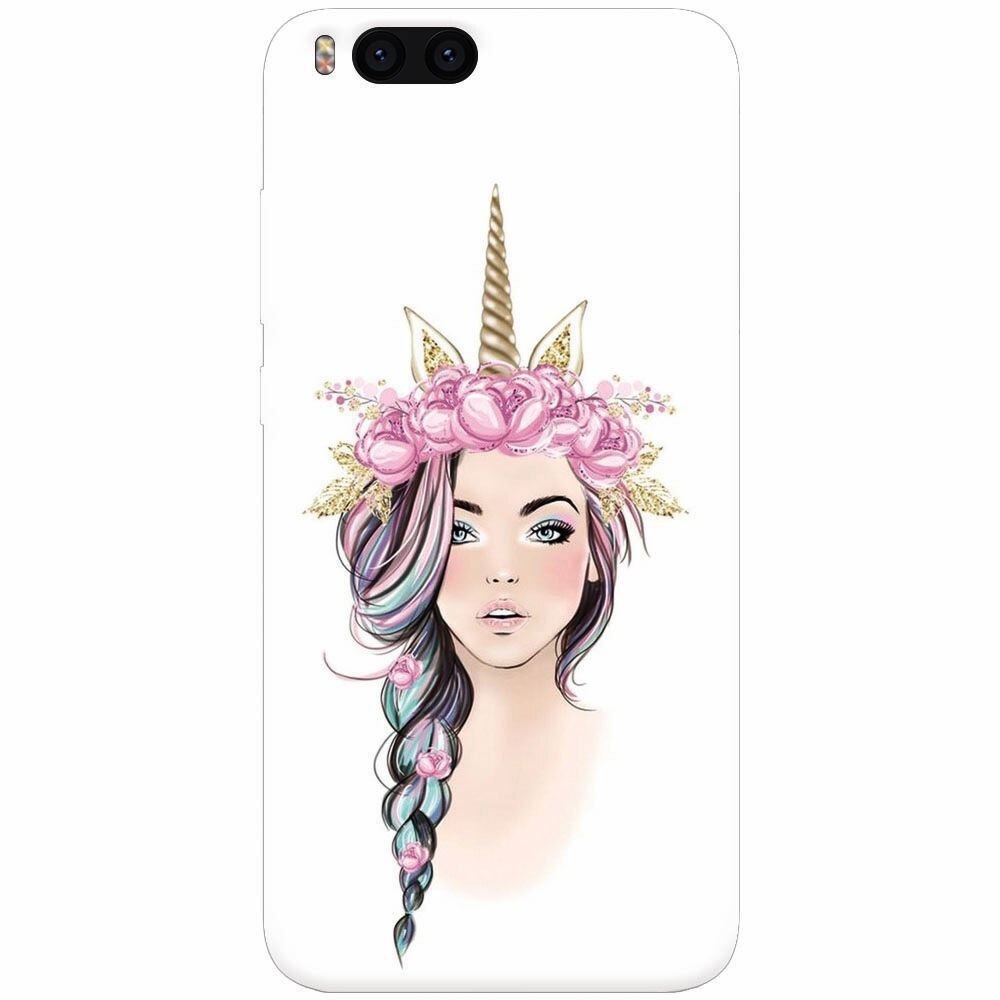 Husa silicon pentru Xiaomi Mi Note 3, Unicorn Girl