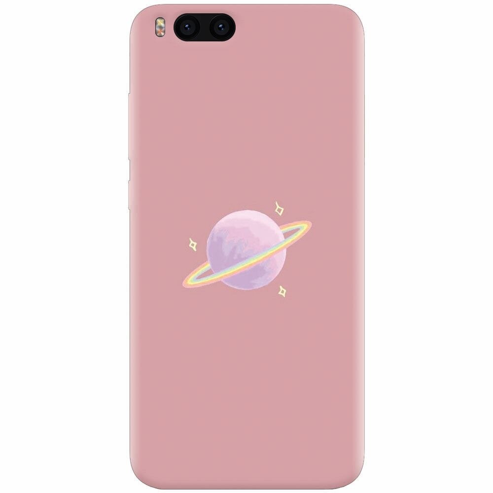 Husa silicon pentru Xiaomi Mi Note 3, Saturn On Pink