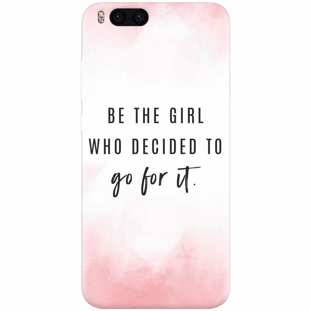 Husa silicon pentru Xiaomi Mi 6, Quotes Pink