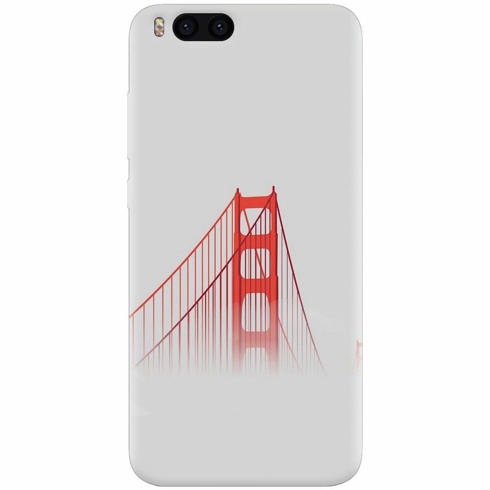 Husa silicon pentru Xiaomi Mi Note 3, Red Bridge In Clouds