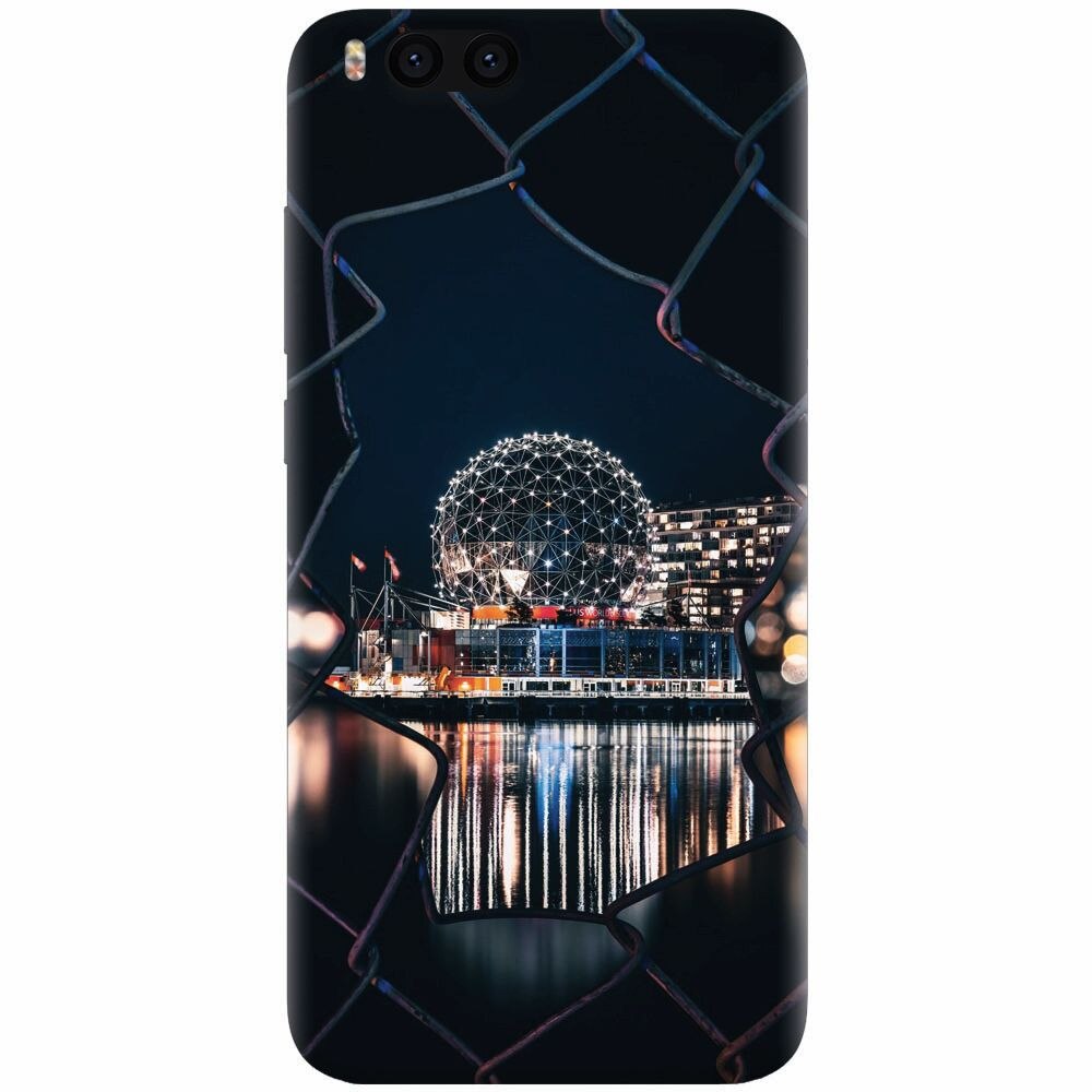 Husa silicon pentru Xiaomi Mi Note 3, Abstract Architectural Design