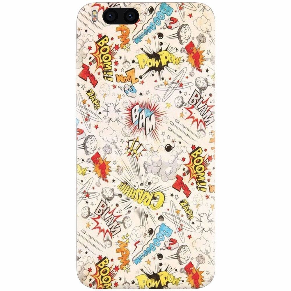 Husa silicon pentru Xiaomi Mi 6, Vintage Comic