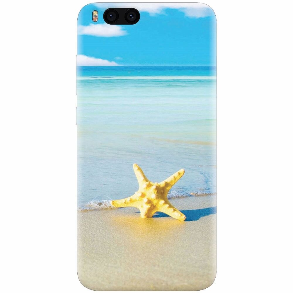 Husa silicon pentru Xiaomi Mi Note 3, Starfish Beach