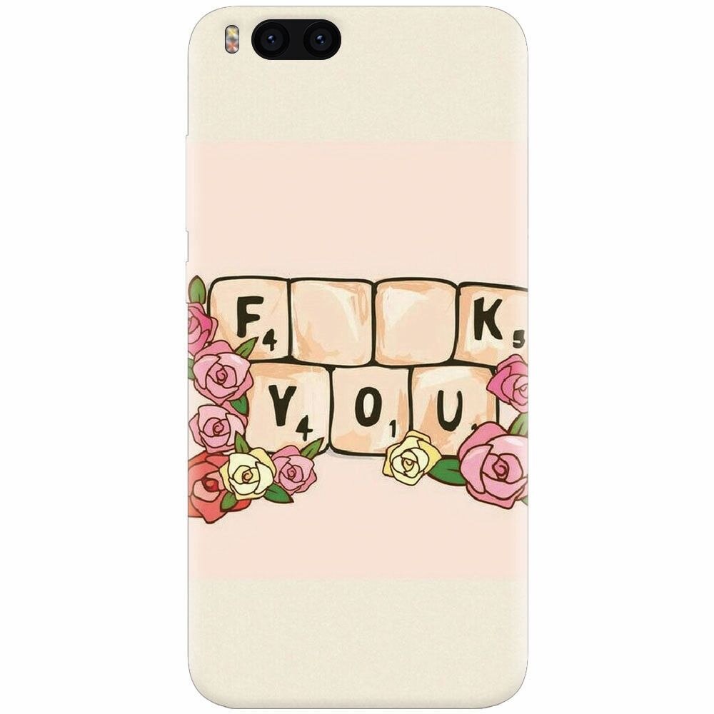 Husa silicon pentru Xiaomi Mi 6, Scrabble