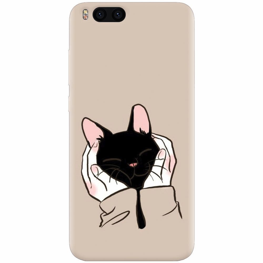 Husa silicon pentru Xiaomi Mi Note 3, Th Black Cat In Hands