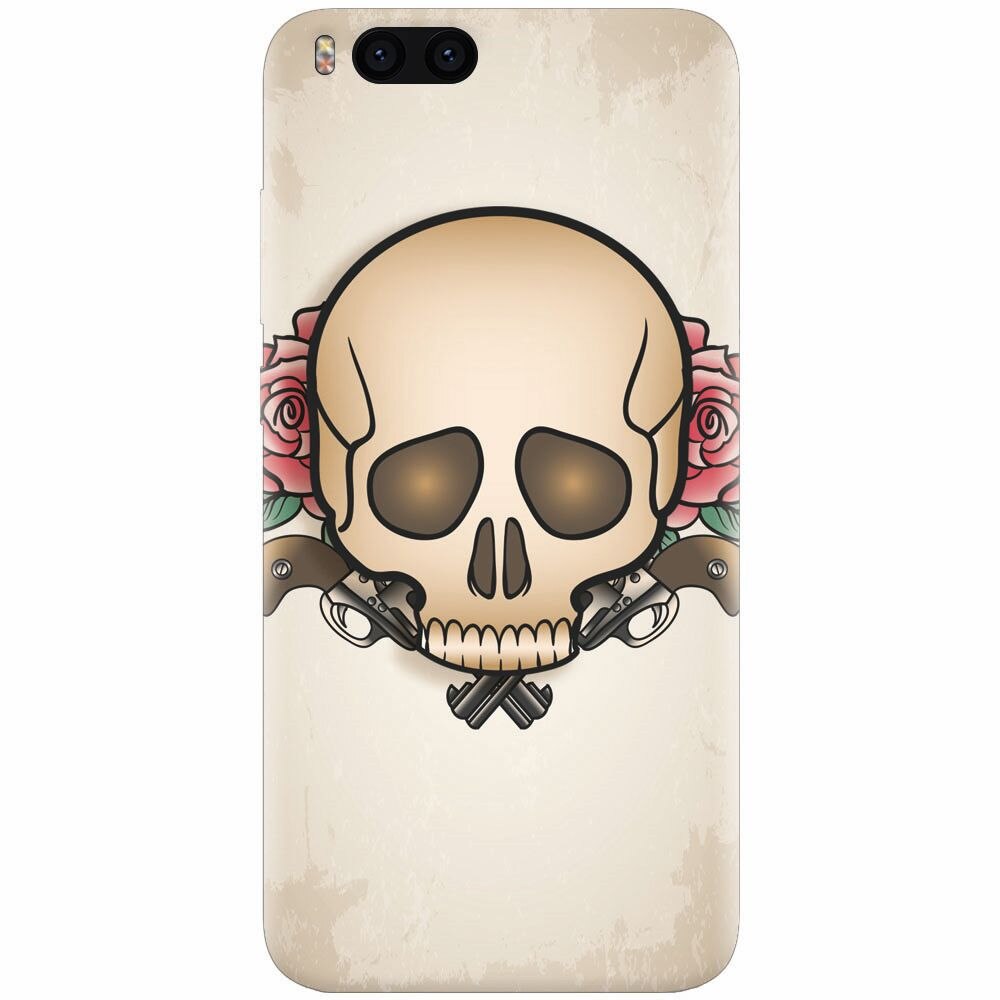Husa silicon pentru Xiaomi Mi Note 3, Skulls And Roses