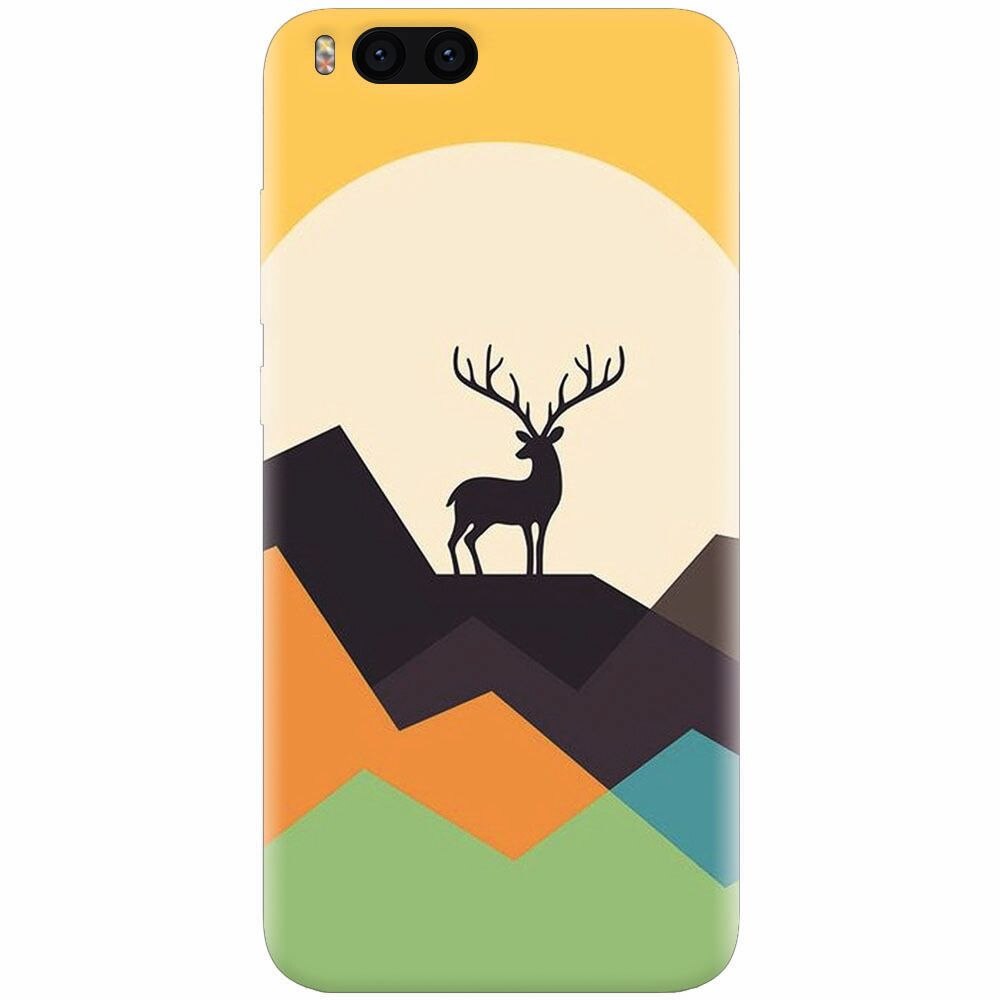 Husa silicon pentru Xiaomi Mi Note 3, Abstract Deer