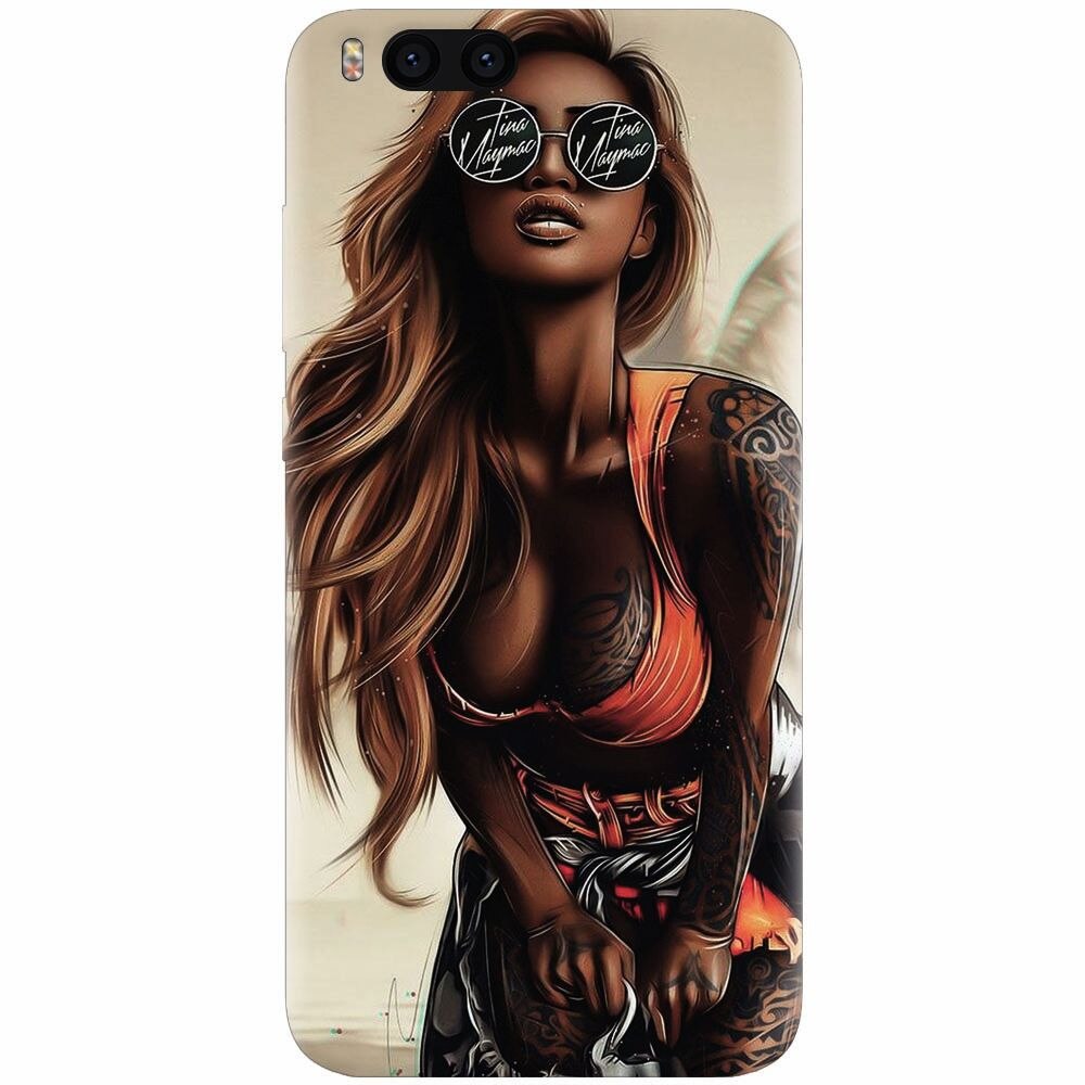 Husa silicon pentru Xiaomi Mi Note 3, Tattoed Girl