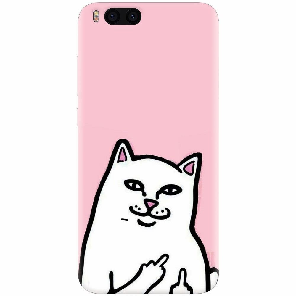 Husa silicon pentru Xiaomi Mi Note 3, White Cat