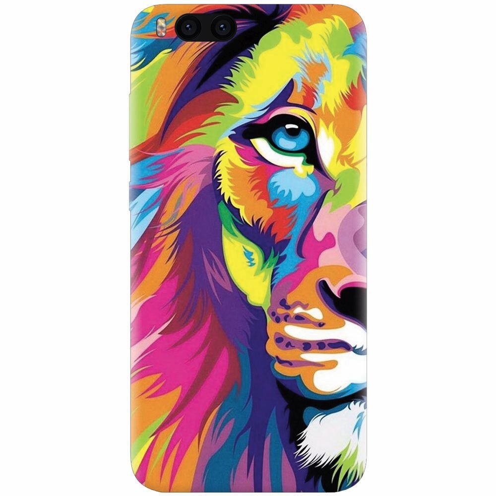 Husa silicon pentru Xiaomi Mi Note 3, Colorfull Lion 002