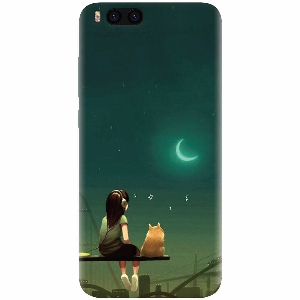 Husa silicon pentru Xiaomi Mi 6, Cat And Girl