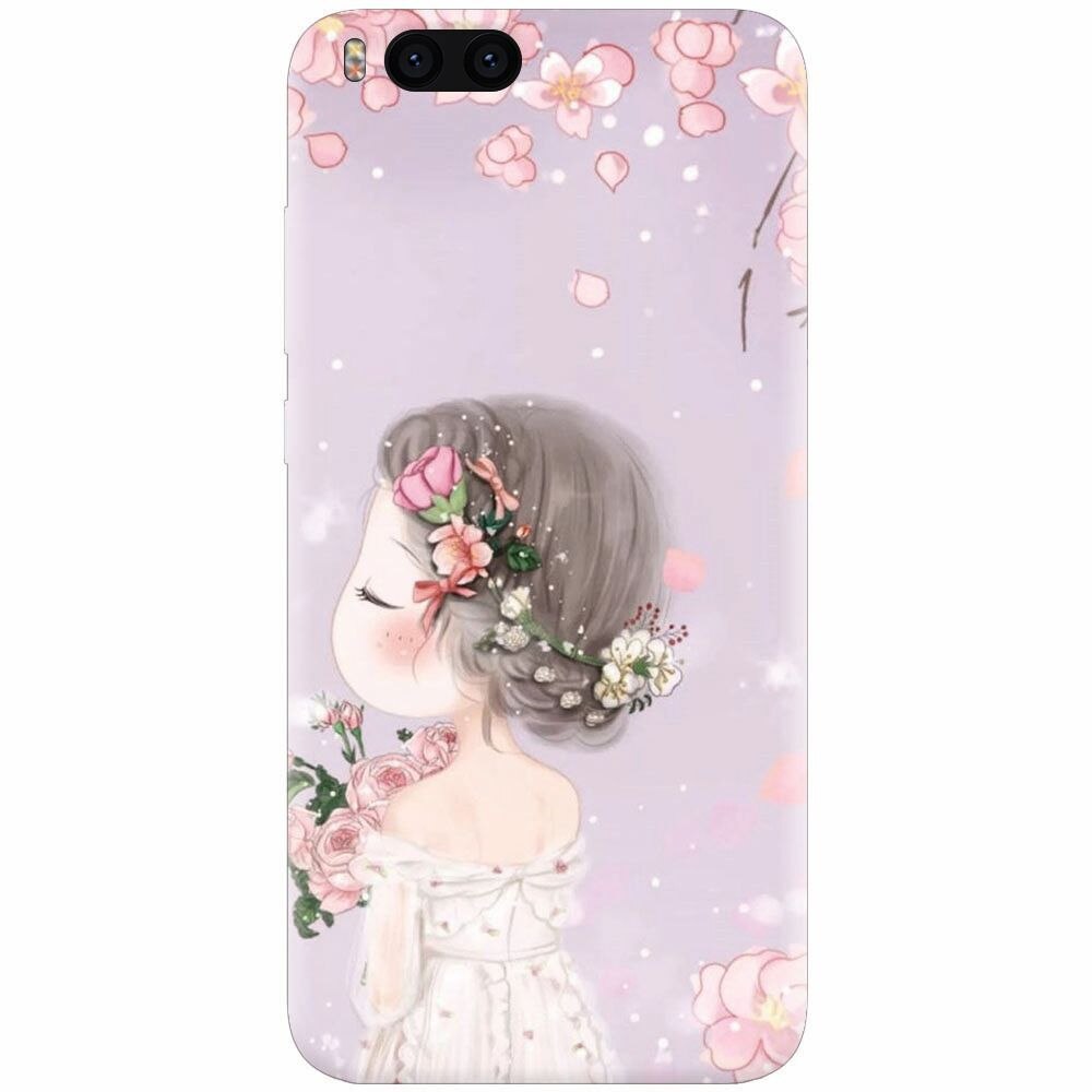 Husa silicon pentru Xiaomi Mi 6, Girl 001