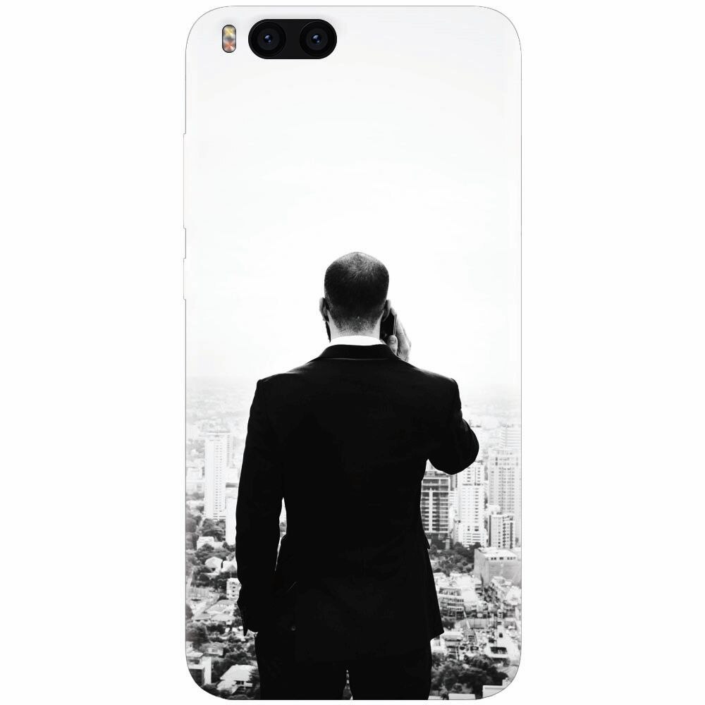 Husa silicon pentru Xiaomi Mi Note 3, Man In Suit