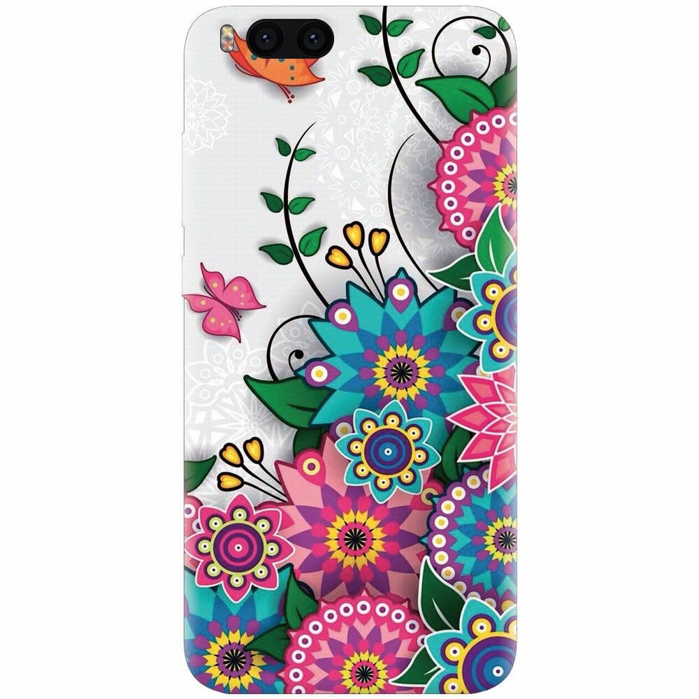 Husa silicon pentru Xiaomi Mi 6, Mandala Flowers