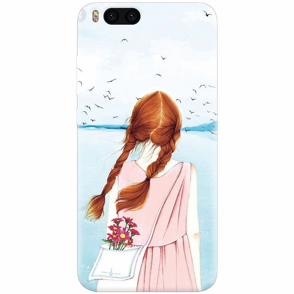 Husa silicon pentru Xiaomi Mi 6, Girl And Birds
