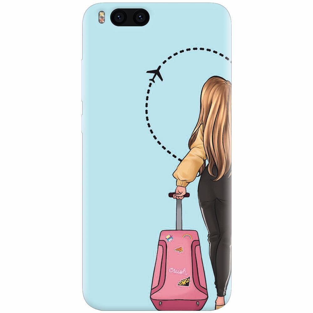 Husa silicon pentru Xiaomi Mi Note 3, Travel Girl