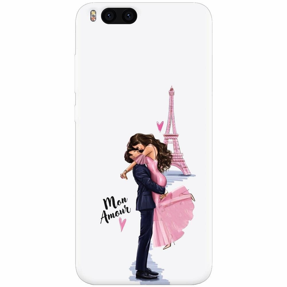 Husa silicon pentru Xiaomi Mi Note 3, Paris Love Mon Amour