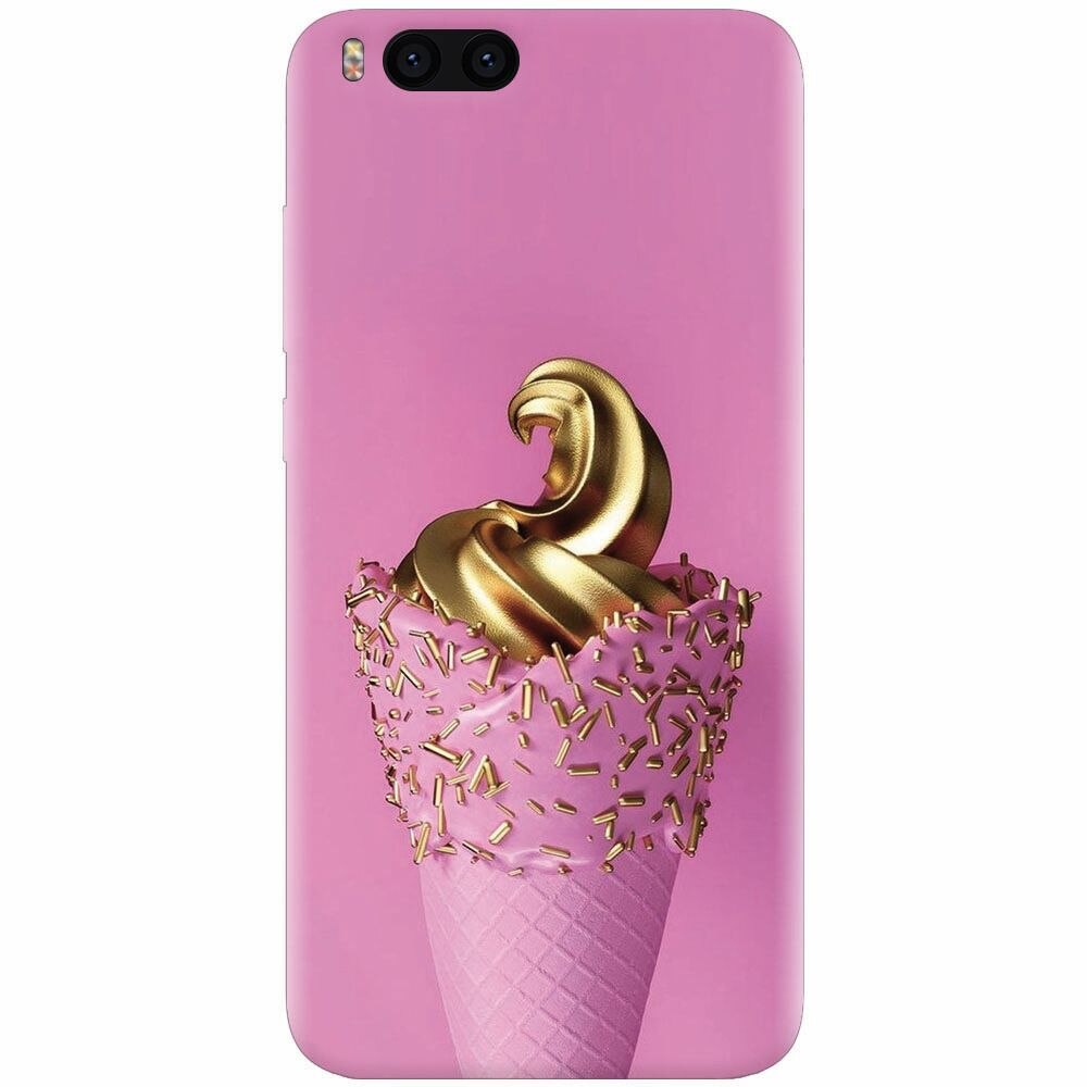 Husa silicon pentru Xiaomi Mi Note 3, Icecream Gold