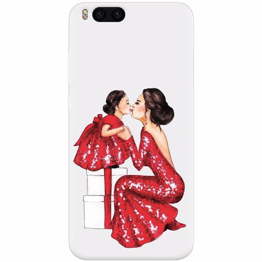 Husa silicon pentru Xiaomi Mi 6, Double Red Dress