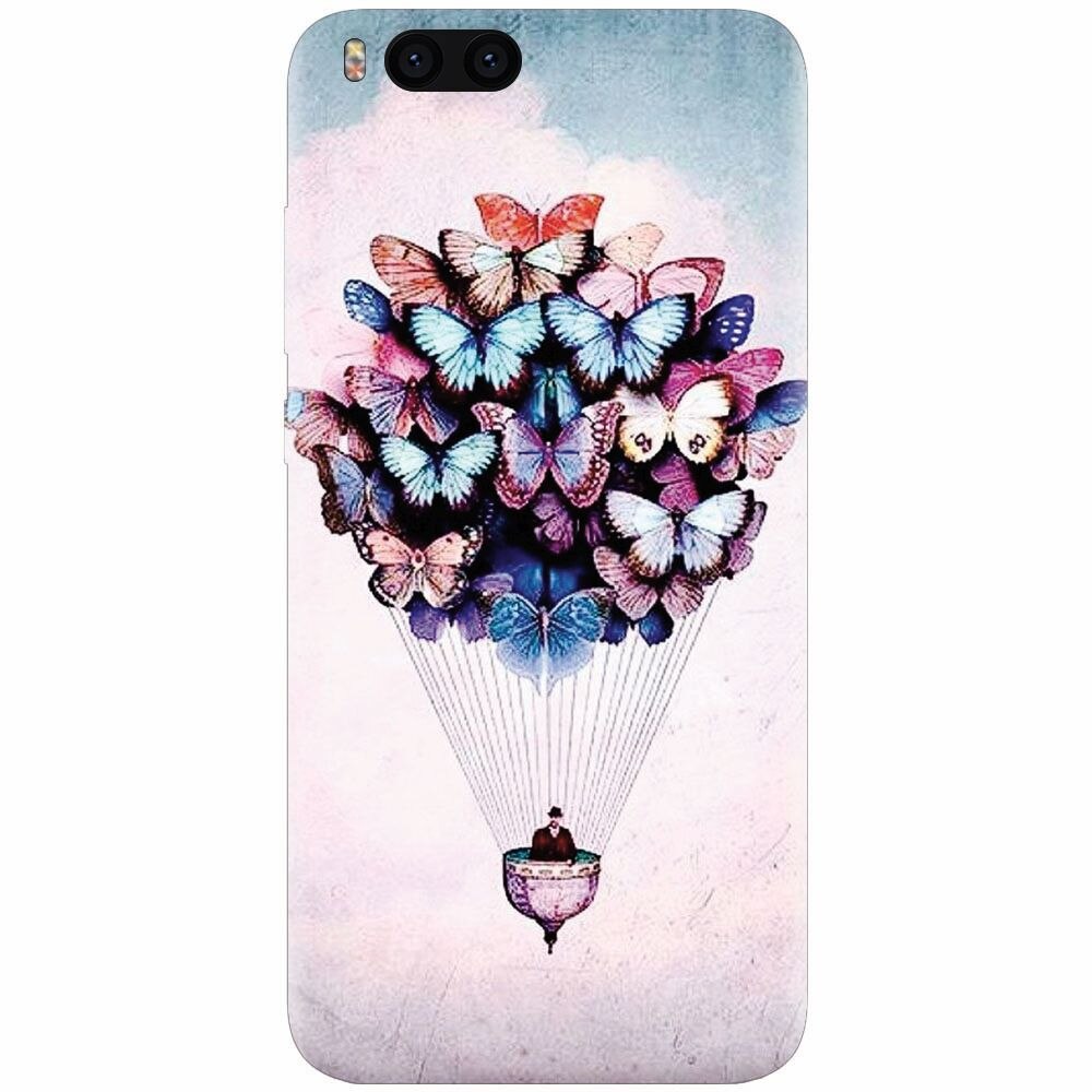 Husa silicon pentru Xiaomi Mi 6, Butterfly Baloon