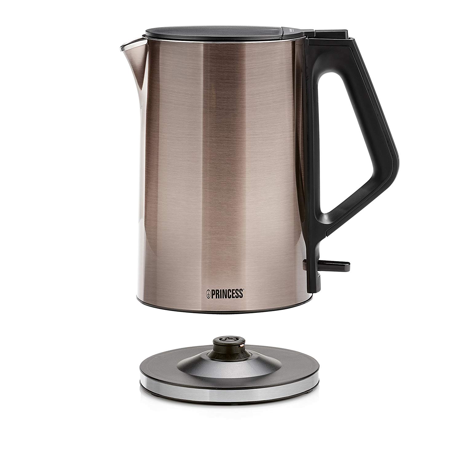 Fierbator Princess 236024 Safe Touch, 2200 W, 1.5 l, Oprire Automata, Cupru/Negru